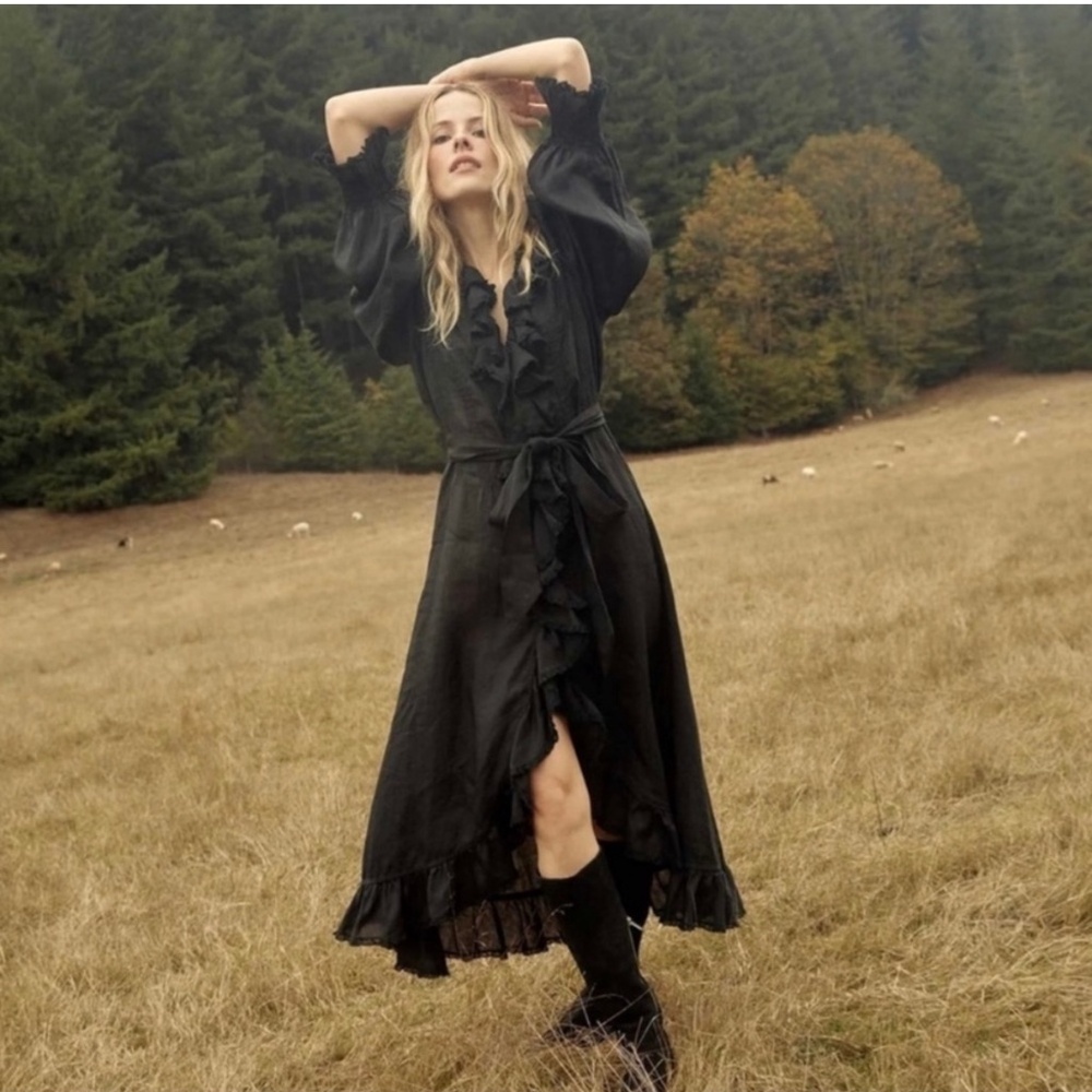 Doen Black Nadia Dress sz small